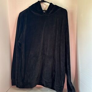 Jackson black velour hoodie size medium